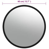 Indoor Convex Traffic Mirror Black Ø40 cm Acrylic - Rear View