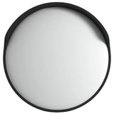 Outdoor Convex Traffic Mirror Black Ø60 cm Polycarbonate - Front View