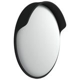 Outdoor Convex Traffic Mirror Black Ø60 cm Polycarbonate - Top-Down View