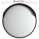 Outdoor Convex Traffic Mirror Black Ø60 cm Polycarbonate - Low Angle