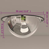 Full Domed Traffic Mirror Ø30 cm Acrylic - Low Angle