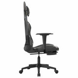 Massage Gaming Chair with Footrest Black&Camouflage Faux Leather - 45-Degree Angle