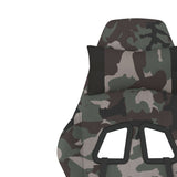 Massage Gaming Chair with Footrest Black and Camouflage Fabric - Extra Image