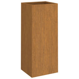 Planter 32x29x75 cm Corten Steel - Front View