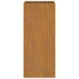 Planter 32x29x75 cm Corten Steel - 45-Degree Angle