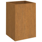 Planter 42x38x75 cm Corten Steel - Front View