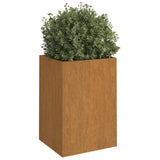 Planter 42x38x75 cm Corten Steel - Side View