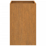 Planter 52x48x75 cm Corten Steel - Rear View