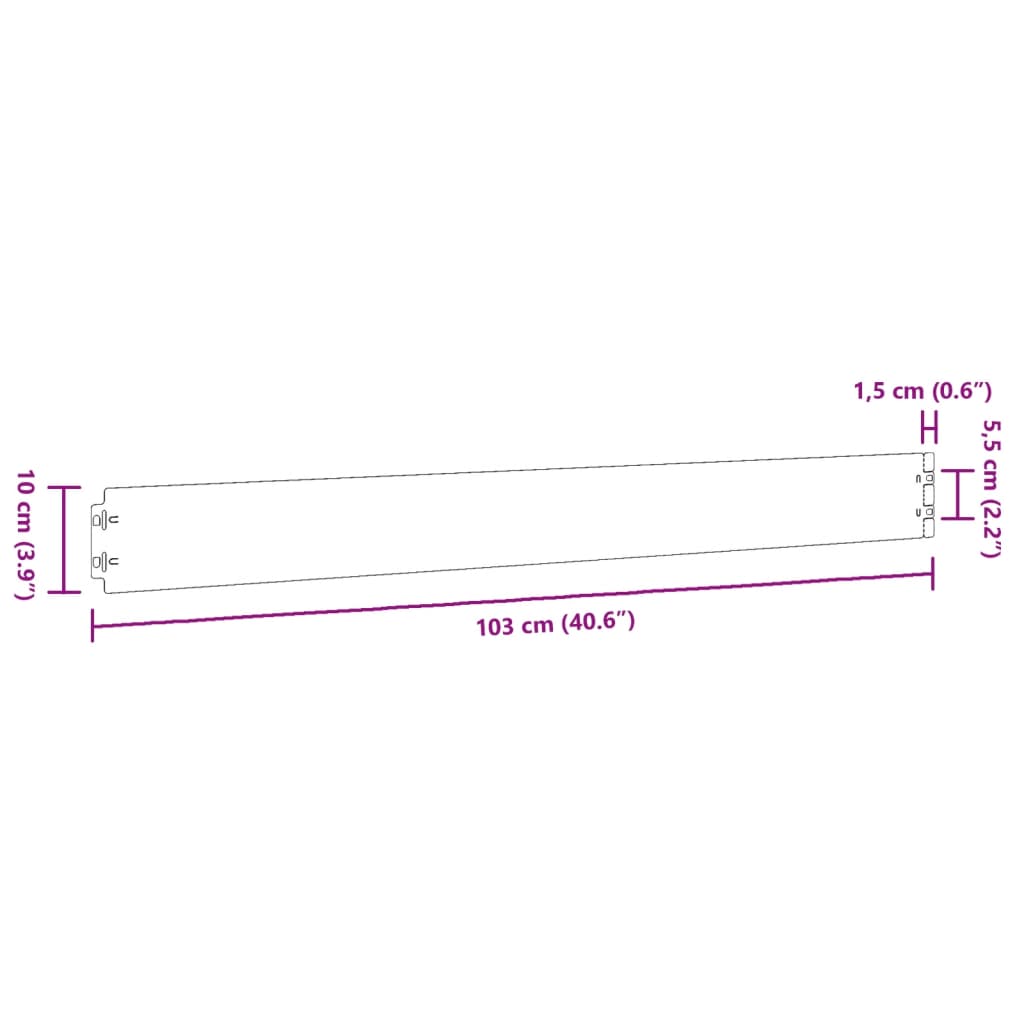 Lawn Edgings 50 pcs 10x103 cm Flexible Corten steel