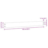 Lawn Edgings 50 pcs 10x103 cm Flexible Corten steel - Extra Image