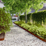 Lawn Edgings 50 pcs 10x103 cm Flexible Corten steel