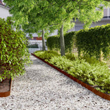 Lawn Edgings 50 pcs 10x103 cm Flexible Corten steel