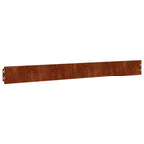 Lawn Edgings 50 pcs 10x103 cm Flexible Corten steel - Side View