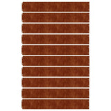 Lawn Edgings 10 pcs 15x103 cm Flexible Corten steel