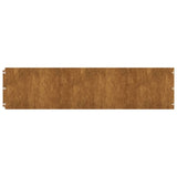 Lawn Edgings 10 pcs 25x103 cm Flexible Corten steel - Side View