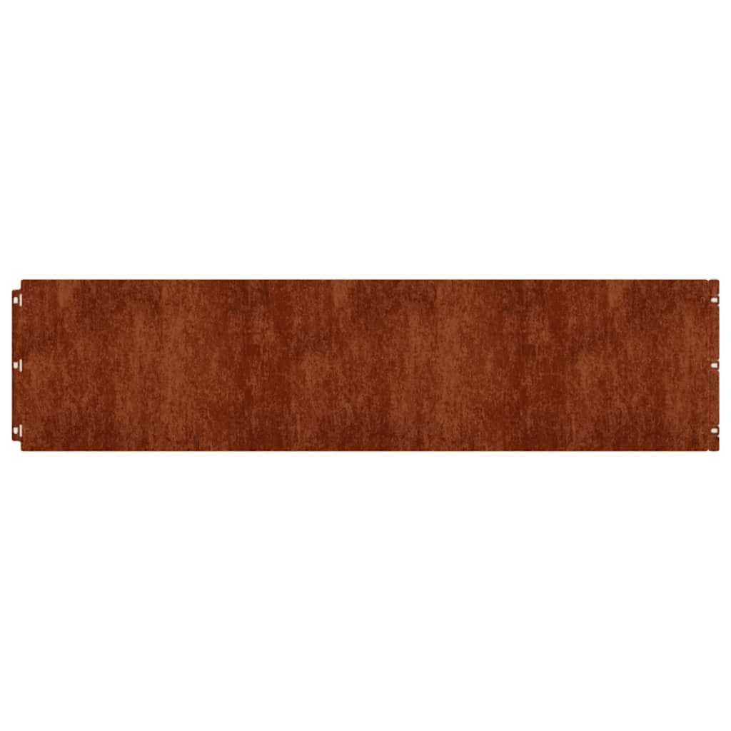 Lawn Edgings 10 pcs 25x103 cm Flexible Corten steel