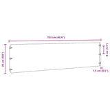 Lawn Edgings 10 pcs 25x103 cm Flexible Corten steel - Extra Image