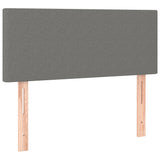Headboard Dark Grey 100 cm Fabric