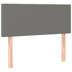 Headboard Dark Grey 100 cm Fabric