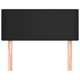 Headboard Black 100 cm Faux Leather - Side View