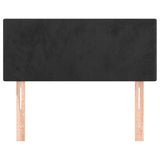 Headboard Black 100 cm Velvet - Side View