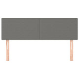Headboards 2 pcs Dark Grey 72 cm Fabric