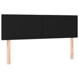 Headboards 2 pcs Black 72 cm Fabric - Front View