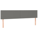 Headboards 2 pcs Dark Grey 80 cm Fabric - Front View