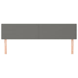 Headboards 2 pcs Dark Grey 80 cm Fabric