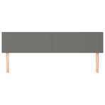 Headboards 2 pcs Dark Grey 80 cm Fabric