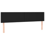 Headboards 2 pcs Black 80 cm Faux Leather - Front View