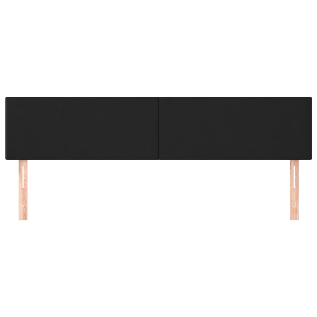 Headboards 2 pcs Black 80 cm Faux Leather