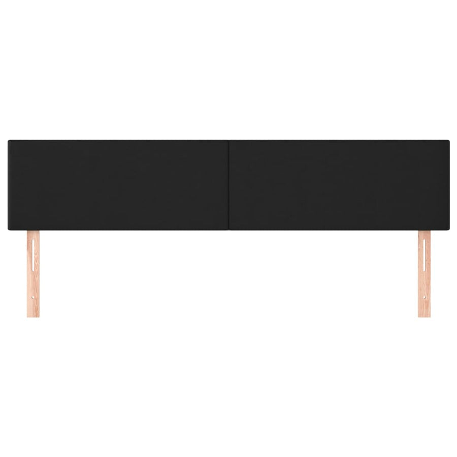 Headboards 2 pcs Black 80 cm Faux Leather