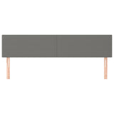 Headboards 2 pcs Dark Grey 100 cm Fabric - Side View