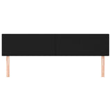 Headboards 2 pcs Black 100x5x78/88 cm Fabric