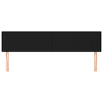 Headboards 2 pcs Black 100x5x78/88 cm Fabric