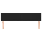 Headboards 2 pcs Black 100 cm Faux Leather - Side View