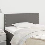 Headboard Dark Grey 100 cm Fabric
