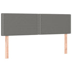Headboards 2 pcs Dark Grey 72 cm Fabric