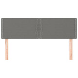 Headboards 2 pcs Dark Grey 72 cm Fabric - Side View