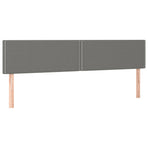 Headboards 2 pcs Dark Grey 80 cm Fabric