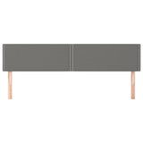 Headboards 2 pcs Dark Grey 80 cm Fabric