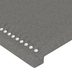 Headboards 2 pcs Dark Grey 80 cm Fabric