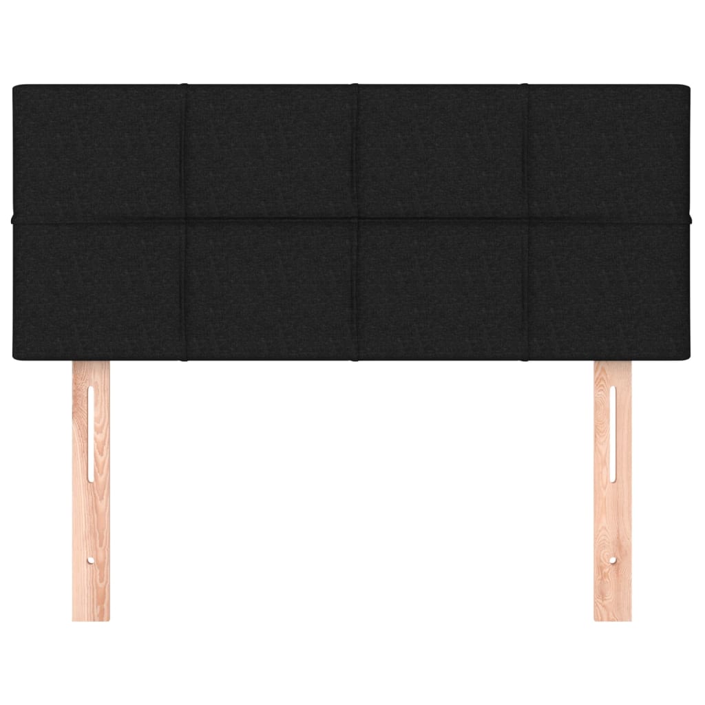 Headboard Black 100x5x78/88 cm Fabric