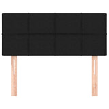 Headboard Black 100x5x78/88 cm Fabric - Side View