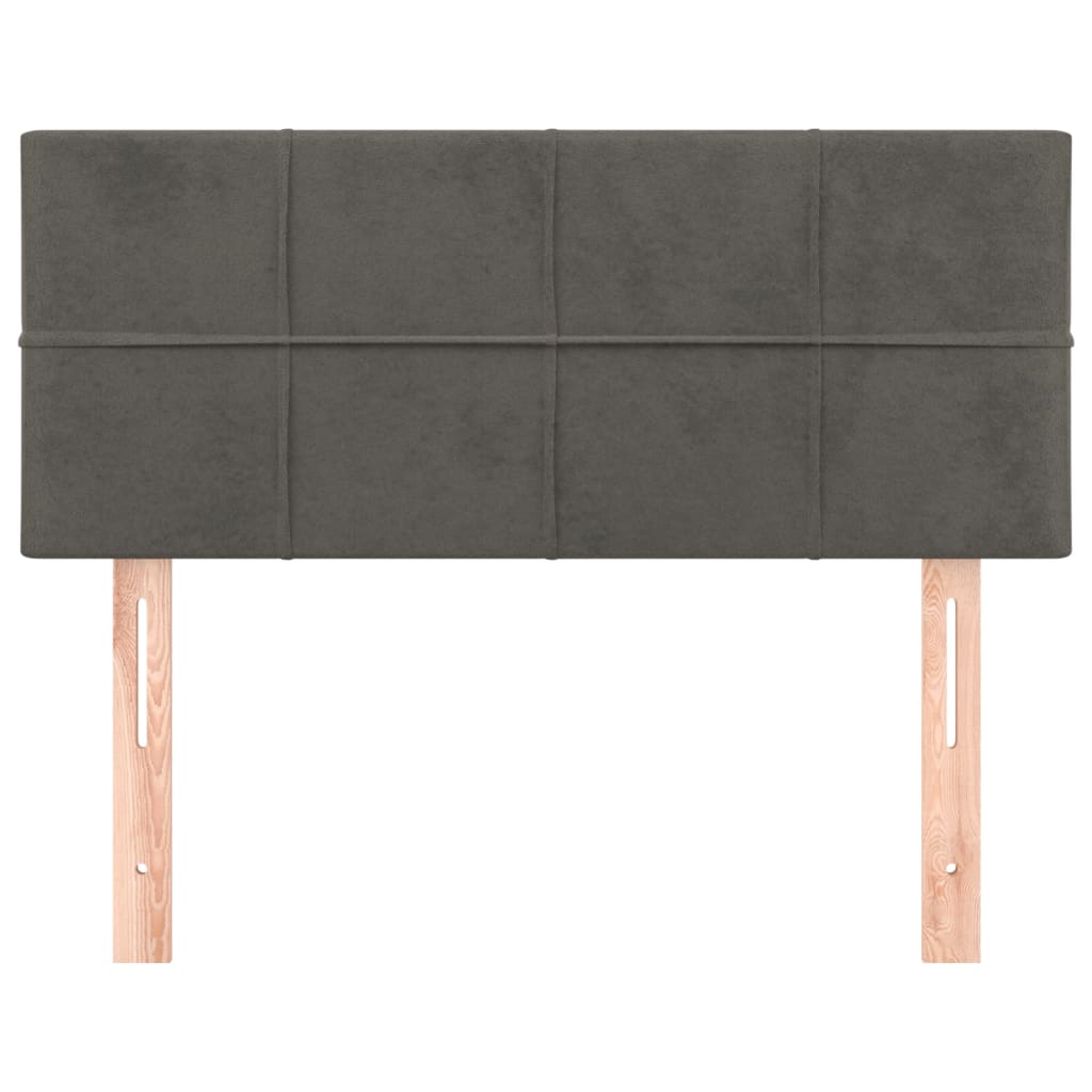 Headboard Dark Grey 100 cm Velvet