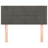 Headboard Dark Grey 100 cm Velvet - Side View