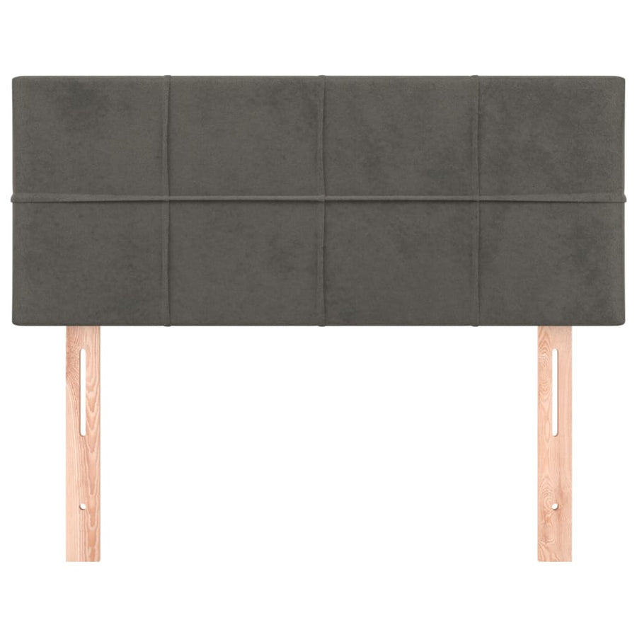 Headboard Dark Grey 100 cm Velvet