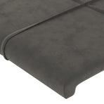 Headboard Dark Grey 100 cm Velvet