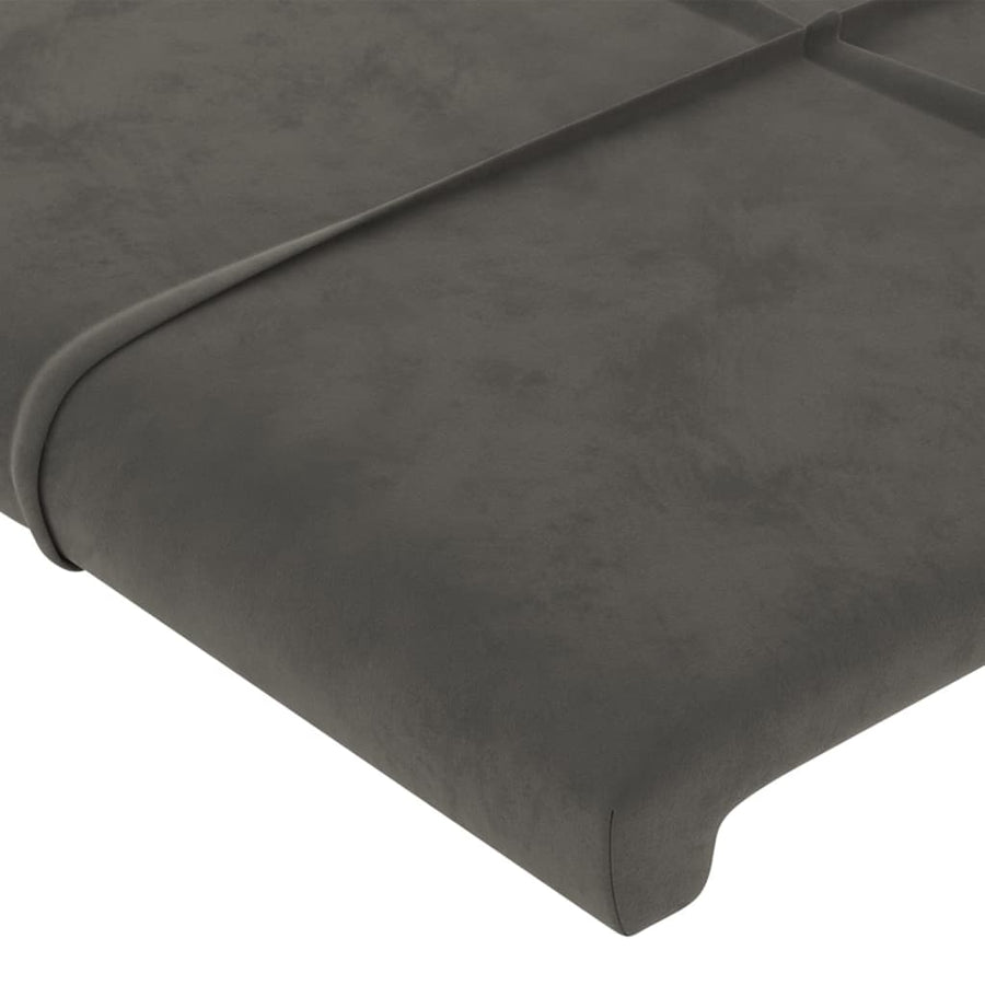 Headboard Dark Grey 100 cm Velvet